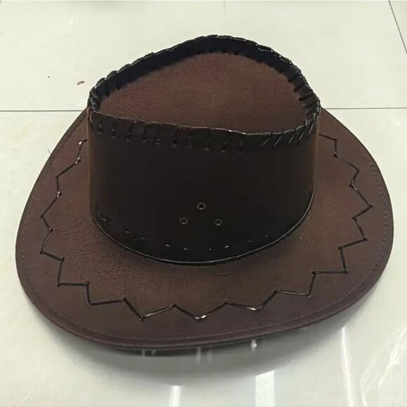 Stylish Dark Coffee Cowboy Hat - Picture 7 of 8